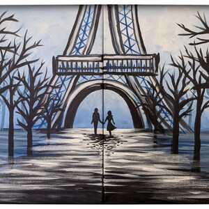 Romance In Paris COUPLES PAINTING KIT with Online Tutorial