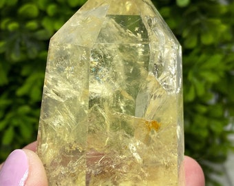 Rainbow Citrine Point - 112 Grams