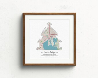 Home is Where the Heart is Print, Our First Home, New Home Map Gift, Our First New Home, Engagement, Anniversary Gift, Custom Decor Wall Art