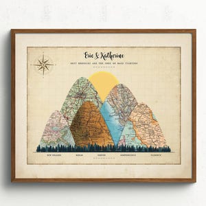 Our Love Journey Map | First Anniversary Gift for Couples | Custom Adventure Maps | Travel Memory Poster | Romantic Keepsake for Couples