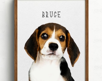 Custom Pet Portrait From Photo Custom Pet, Portrait Custom Dog Portrait Pet Memorial Gifts, Custom Cat Portrait Custom Cat Painting Pet Loss