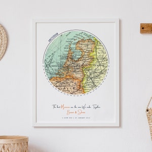 Custom Anniversary Map Prints, Couple Travel Adventure Map for Boyfriend, Anniversary gift for Girlfriend, 50th Anniversary Map Print