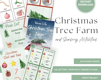 Christmas Tree Farm Dramatic Play Center/Sensory Activities, DIGITAL DOWNLOAD