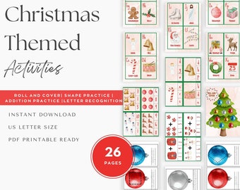 Christmas Alphabet & Number Activity Pack (Digital Download)