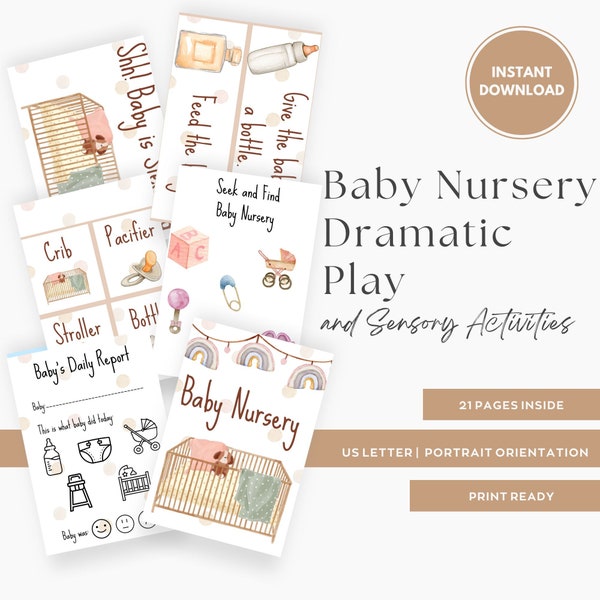 Baby Nursery Dramatic Play Center, DIGITAL DOWNLOAD