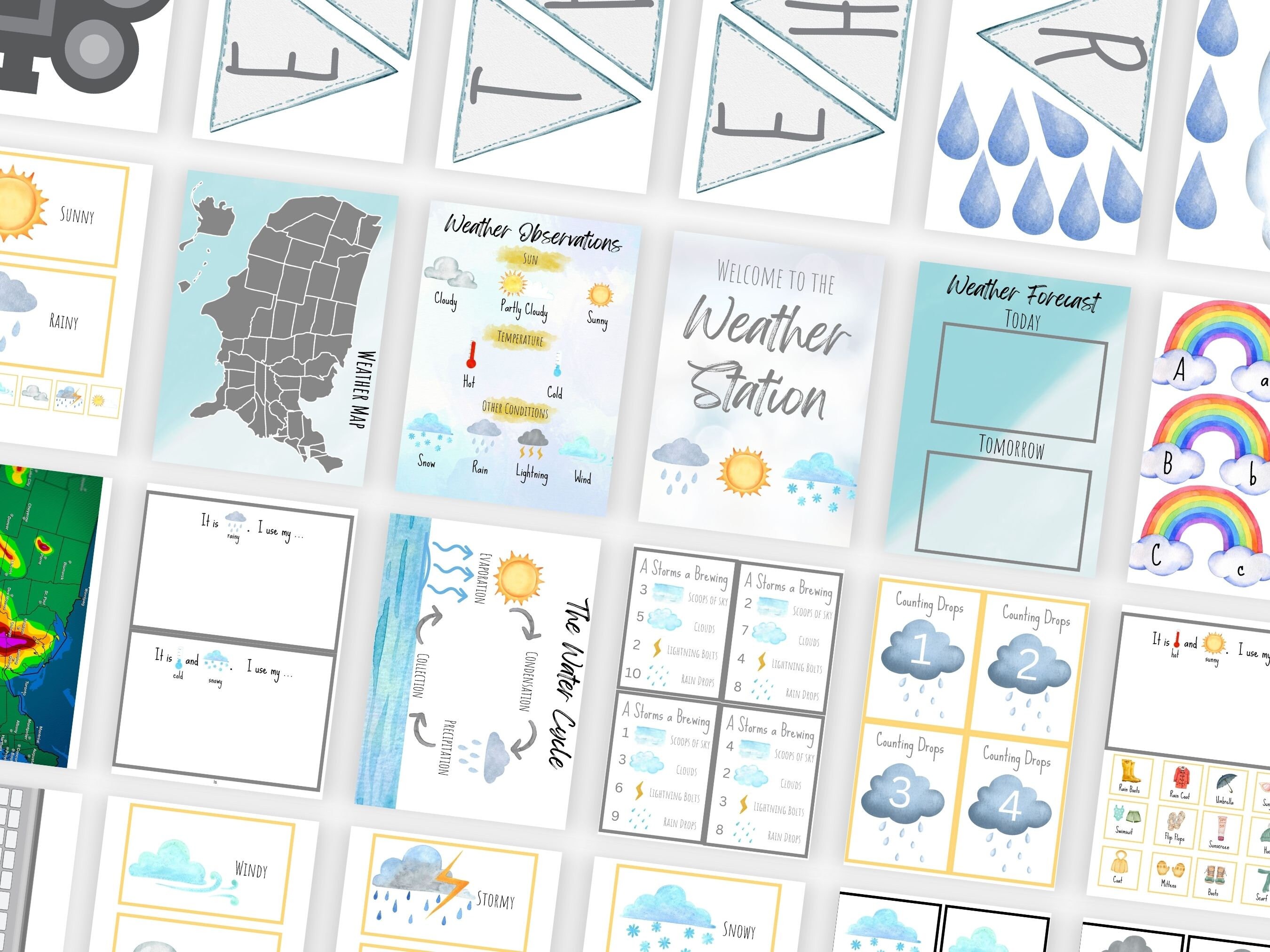 Weather Station/meteorologist Dramatic Play Center and Sensory ...
