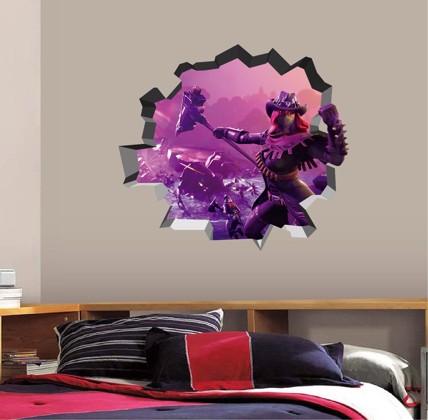 3D Video Game Wall Decal Gamer Home Decor Vinyl Sticker Mural Etsy