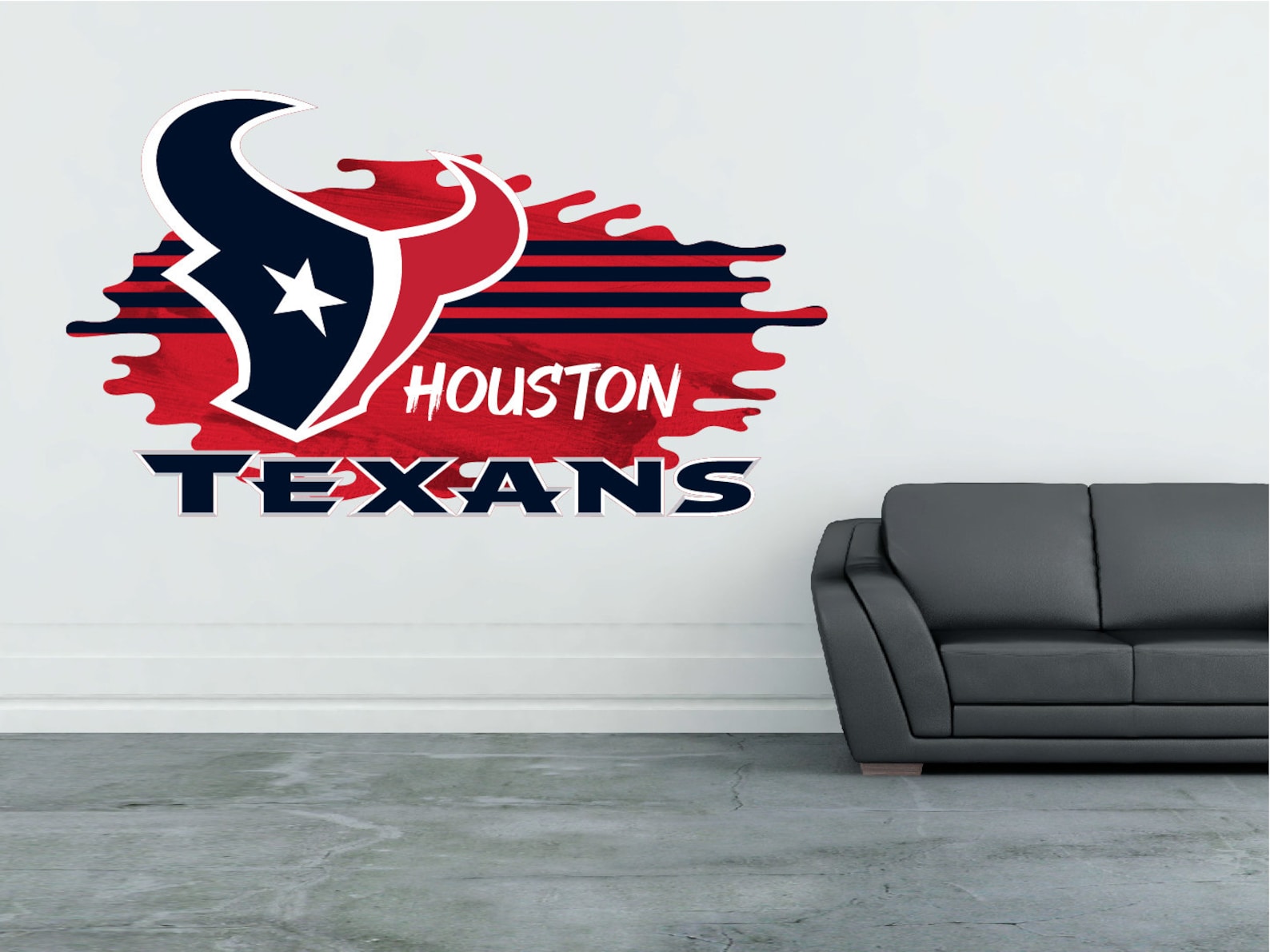 Houston Texans Logo Wall Decal Sticker Home Decor Custom Vinyl Etsy
