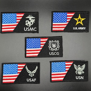 Naszywka z flagą USA/siłami zbrojnymi