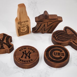 Custom Laser Engraved Magnetic Bottle Opener: Walnut or Maple