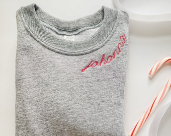 Custom Embroidered Toddler Sweatshirt: Personalized Name Sweater