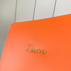 Cartelle ricamate per il ritorno a scuola, cartellette per il ritorno a scuola, organizzazione, regalo per l'insegnante, regalo per il ritorno a scuola immagine 4