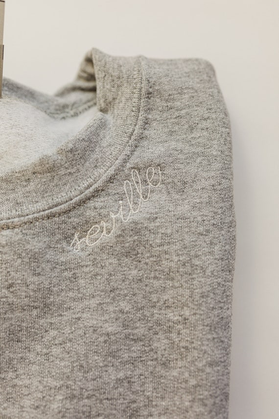 Custom Embroidered Name Sweatshirt Custom Name Sweatshirt | Etsy