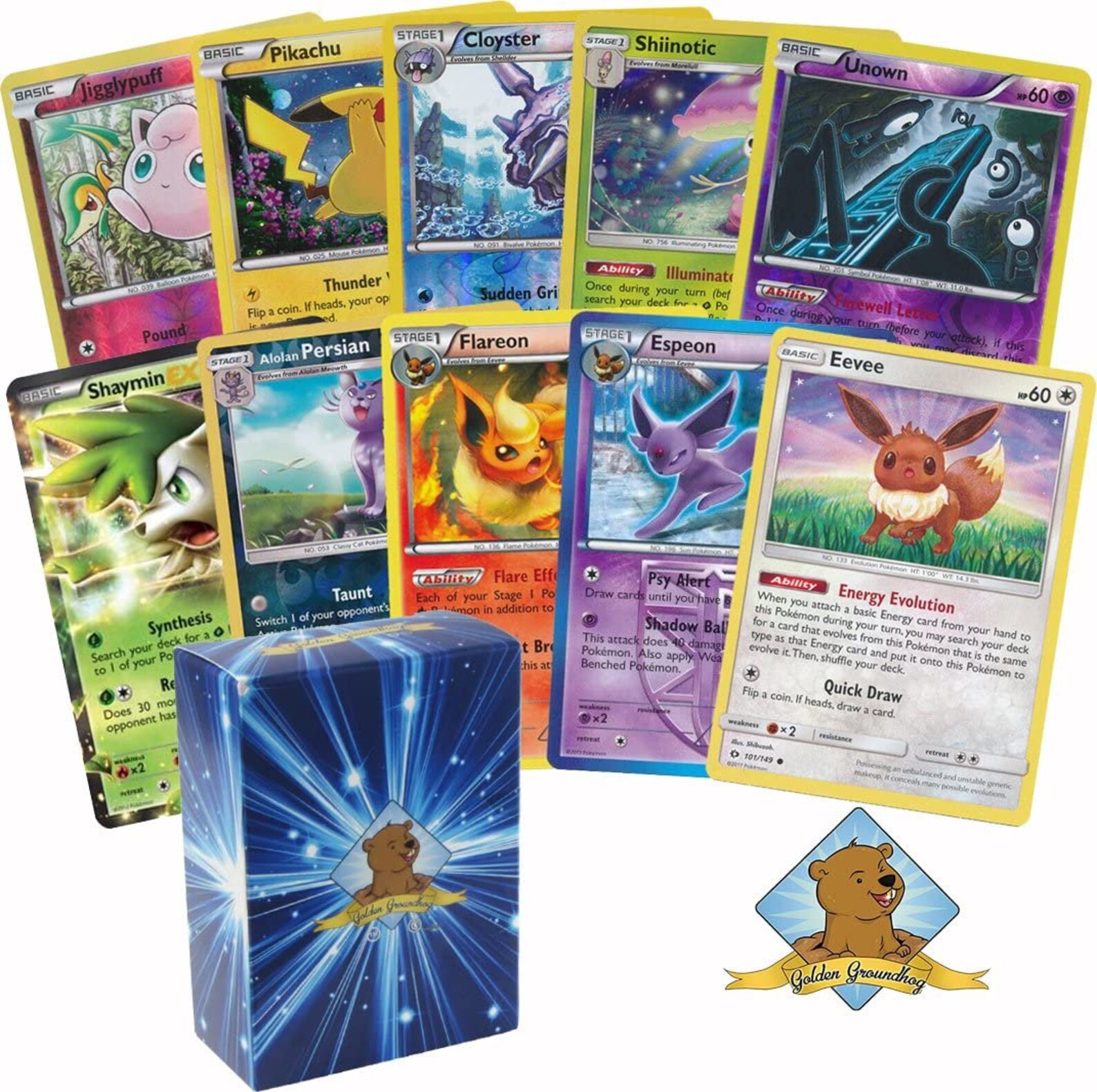 Pokemon 30 Assorted Cards 1 Eevee Card 3 Eeveelution Cards Etsy