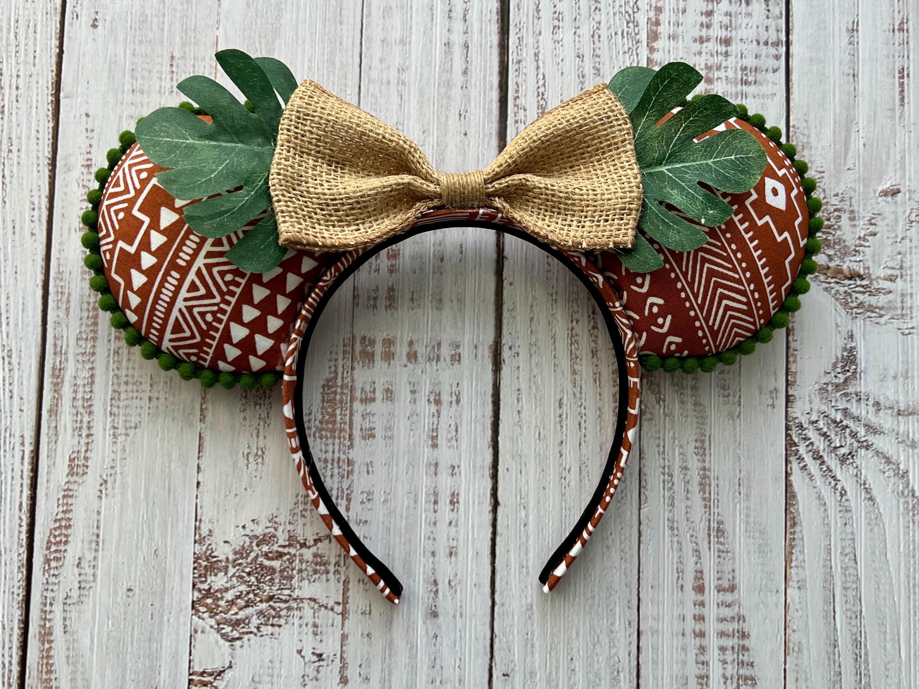 Nautical Pirate jungle cruise Ears Headband - Brown, Green, Cream Jungle Cruise Inspired Mickey Ears - Etsy main image 3