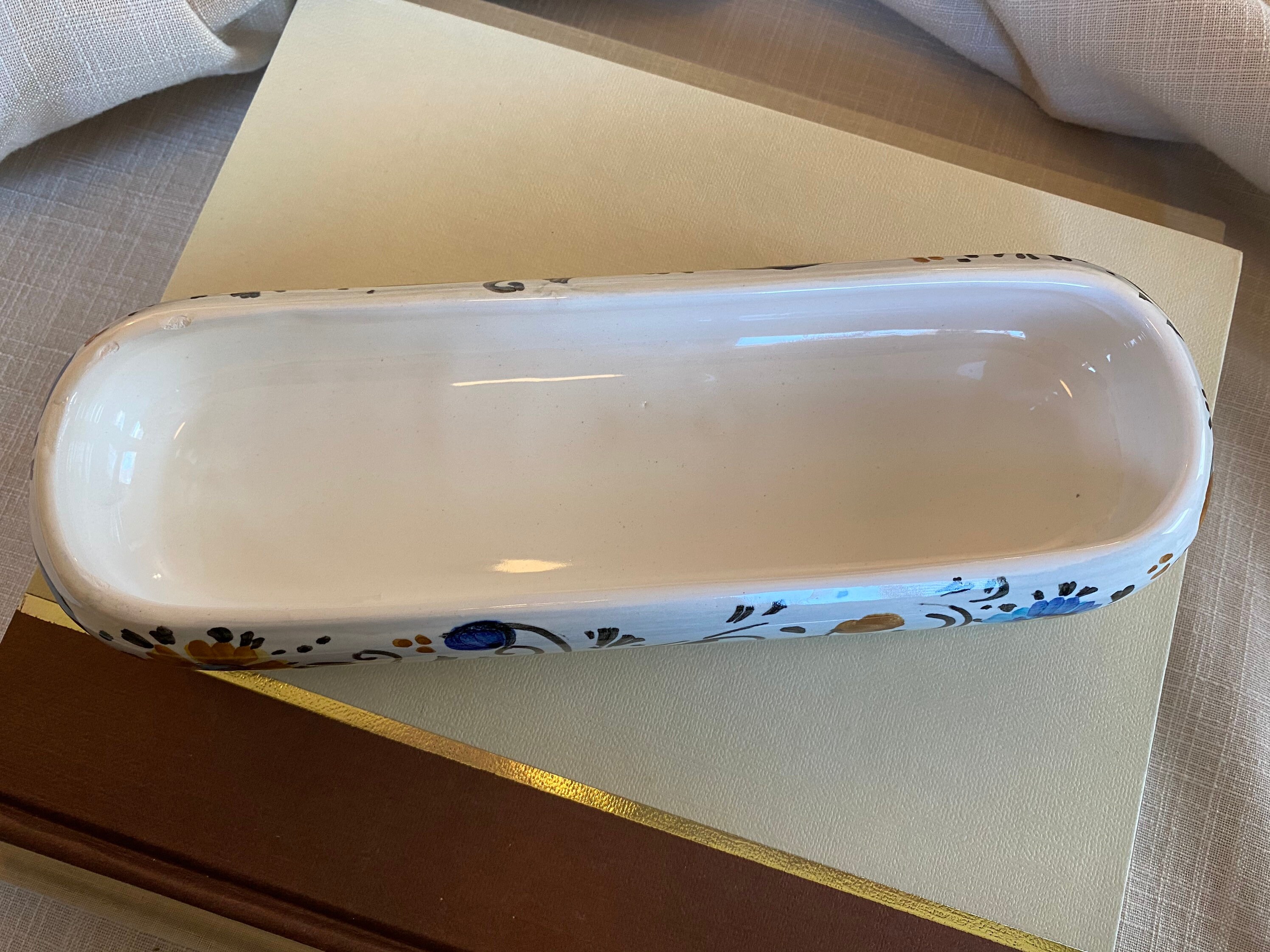 Hand painted ceramic trinket box Etsy