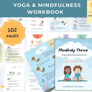 Risorse per yoga e consapevolezza per bambini, schede didattiche di yoga, affermazioni positive, yoga per bambini, attività di movimento e consapevolezza, strumento terapeutico