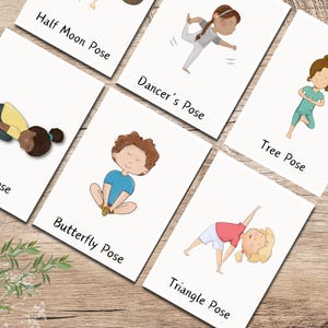 YOGA CARDS KIDS, Yoga, Kids Yoga Poses, Yoga Flashcards, Calm Corner, Kids , Coping Skills, Kids Movement Activity, Calm Cards, Affirmations
