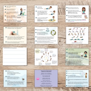 Over 40 Kids Yoga Cards, Yoga & Mindfulness in school, Calm cards, Kids mindfulness, Yoga Poses, Flashcards, Yoga Cards, Yoga for Children image 5