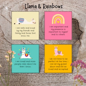 Positive Affirmations Flash Cards for Children and Teenagers