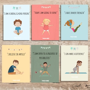 Over 40 Kids Yoga Cards, Yoga & Mindfulness in school, Calm cards, Kids mindfulness, Yoga Poses, Flashcards, Yoga Cards, Yoga for Children image 9