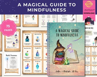 Kids Mindfulness Workbook, Printable Yoga & Meditation Activities, Calm Down Kit, Emotional Regulation, SEL Tools, Fun Mindfulness Games
