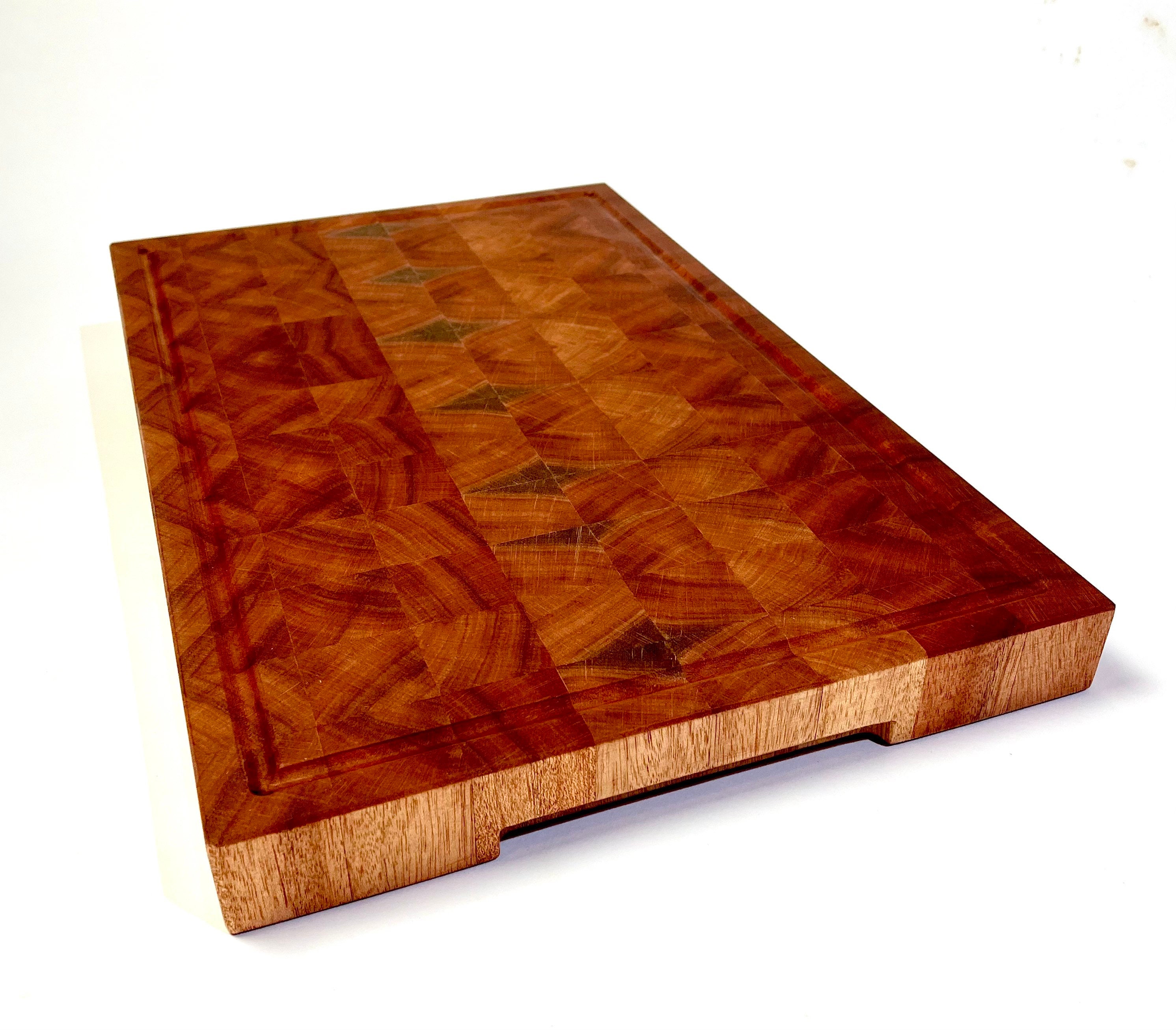 Woven Wooden Cross Cutting Board 