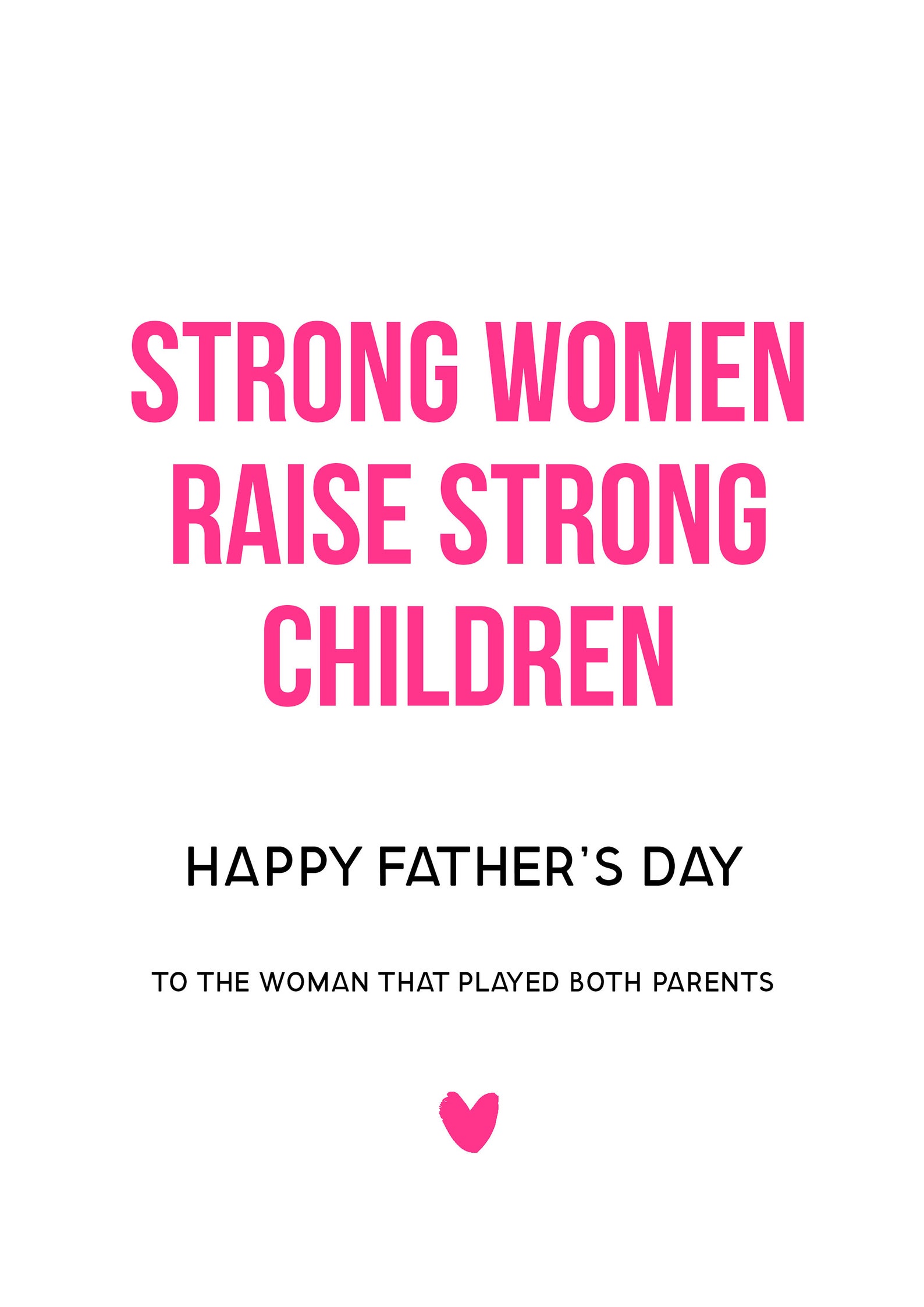 Happy Fathers Day Mum / Mom / Mam Card Single Parent Card Etsy