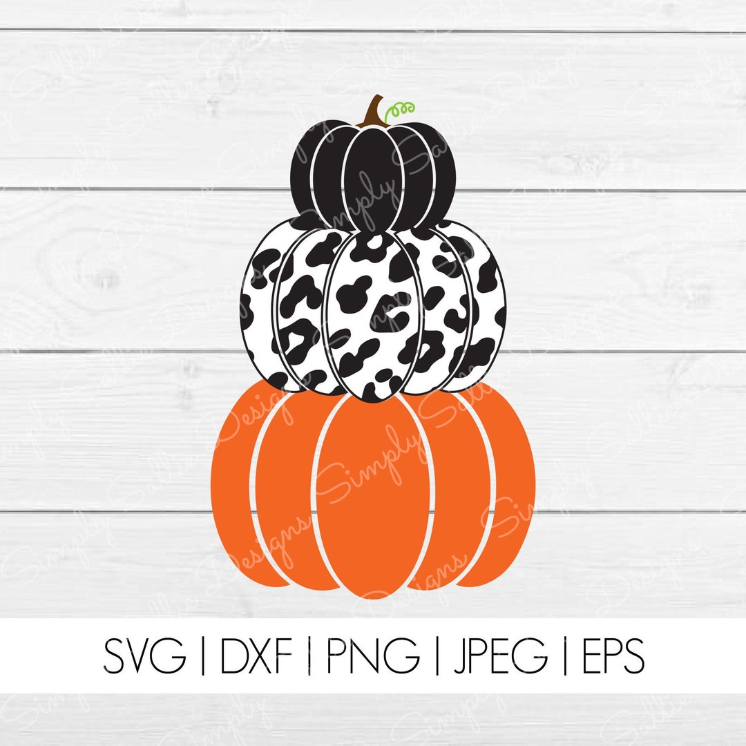 Stacked Pumpkin SVG Pumpkin Instant Download Fall SVG Files Cricut Cut