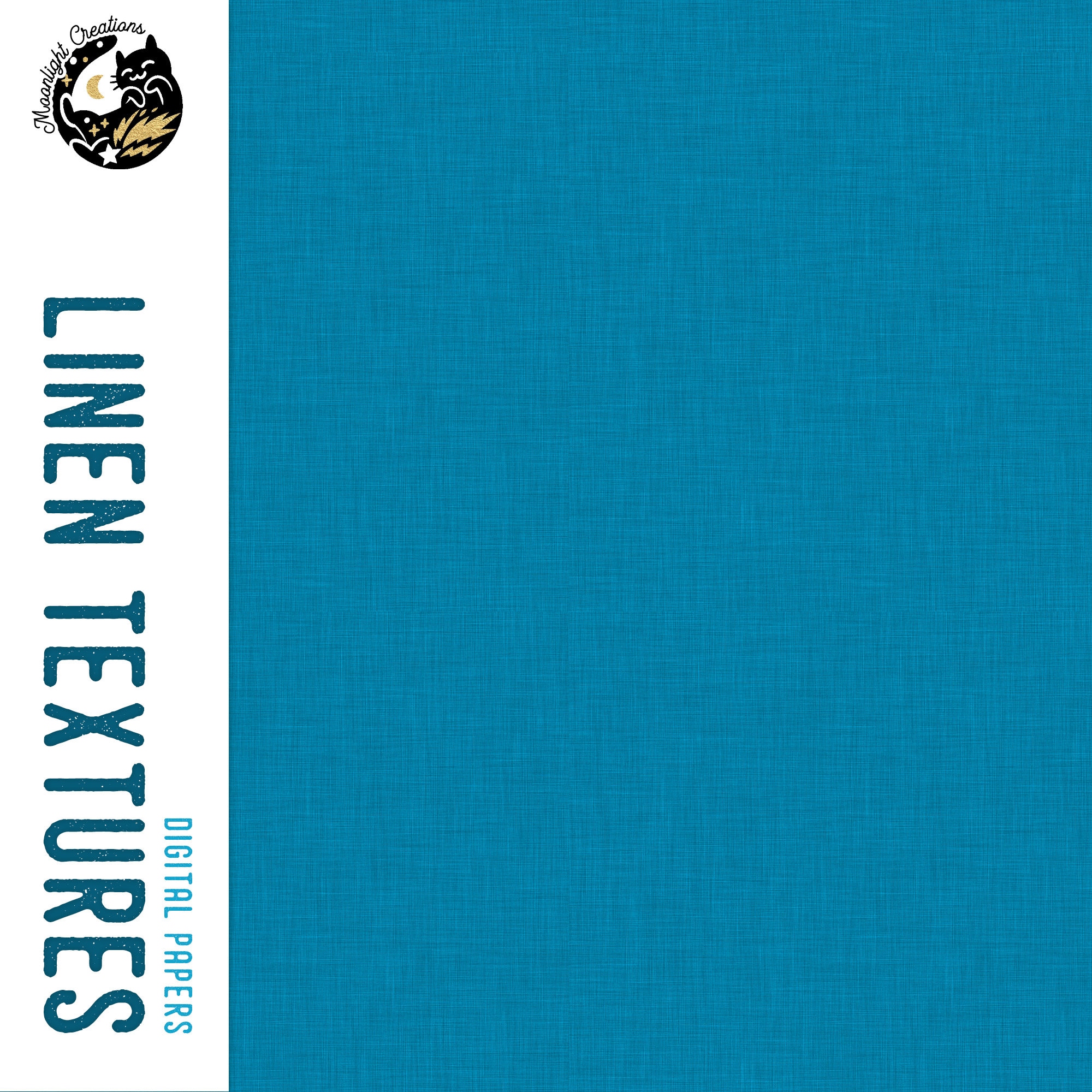 Blue Digital Paper Pack, Blue Linen Digital Paper, Heart Digital Paper ...
