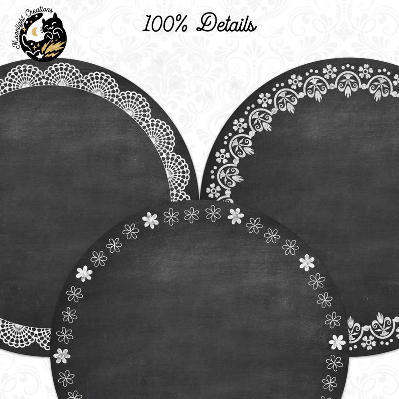 Printable Chalkboard Labels, Round Chalkboard Tags, Chalkboard Clipart, Chalkboard PNG, Chalkboard Tags, Chalkboard Circle Label image 6