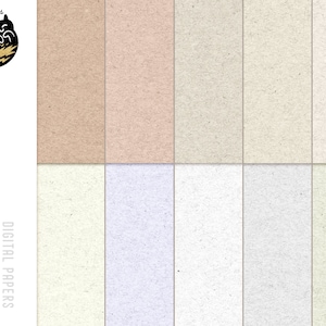 Texturas de papeles reciclados en colores naturales