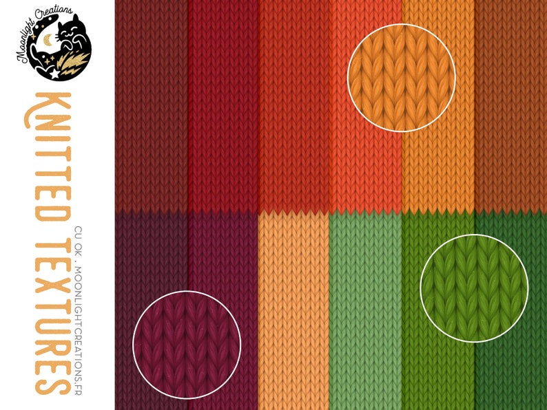 Knit Digital Paper Pack, Fall Knit Digital Paper, Knitted Backgrounds, knit pattern textures printable scrapbook paper, commercial use image 1