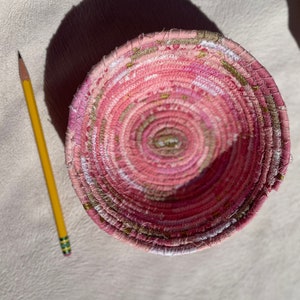 Small Pink Coiled Rope Bowl