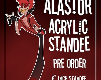 Alastor Stylish Acrylic Standee Hazbin Hotel PRE ORDER, Special Edition