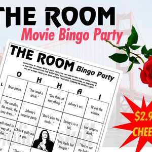 THE ROOM Bingo Party Karten – 96 druckbare Karten als PDFs für persönliche und virtuelle Filmpartys