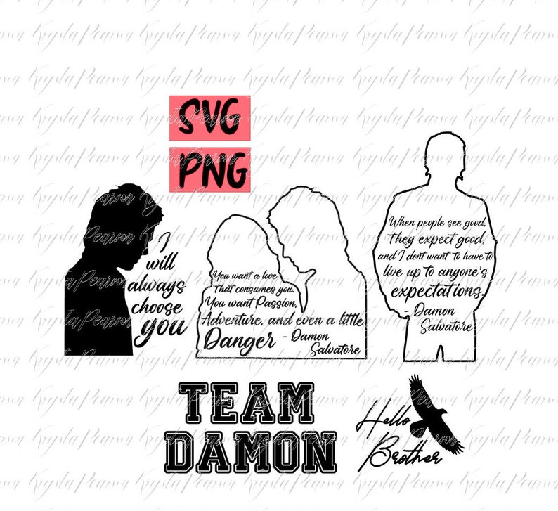 Damon Salvatore Bundle 5 Files Etsy