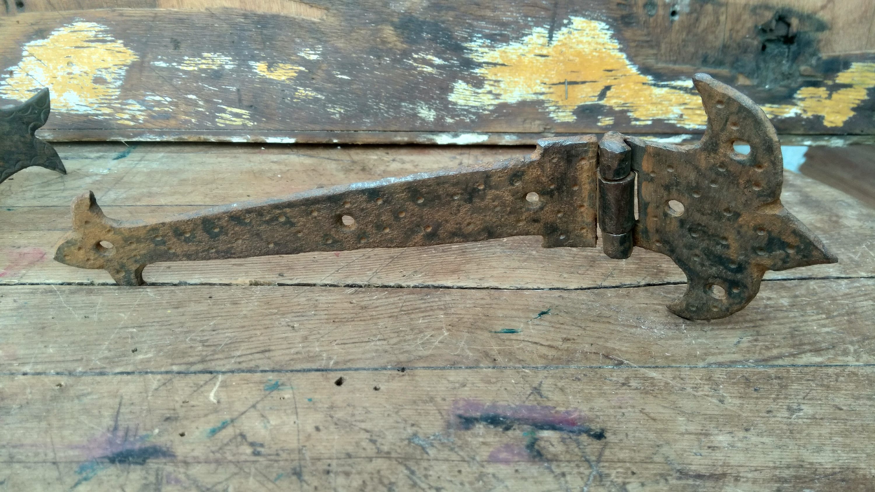 Blacksmith Wrought Iron Straps. Hinges.hammered Etsy