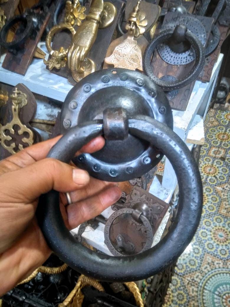 Hand Forged Metal Door Knocker Wrought Iron Hardware Door Knocker