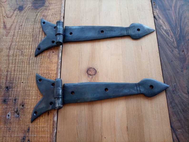 Blacksmith Wrought Iron Straps. Hinges.hammered Etsy