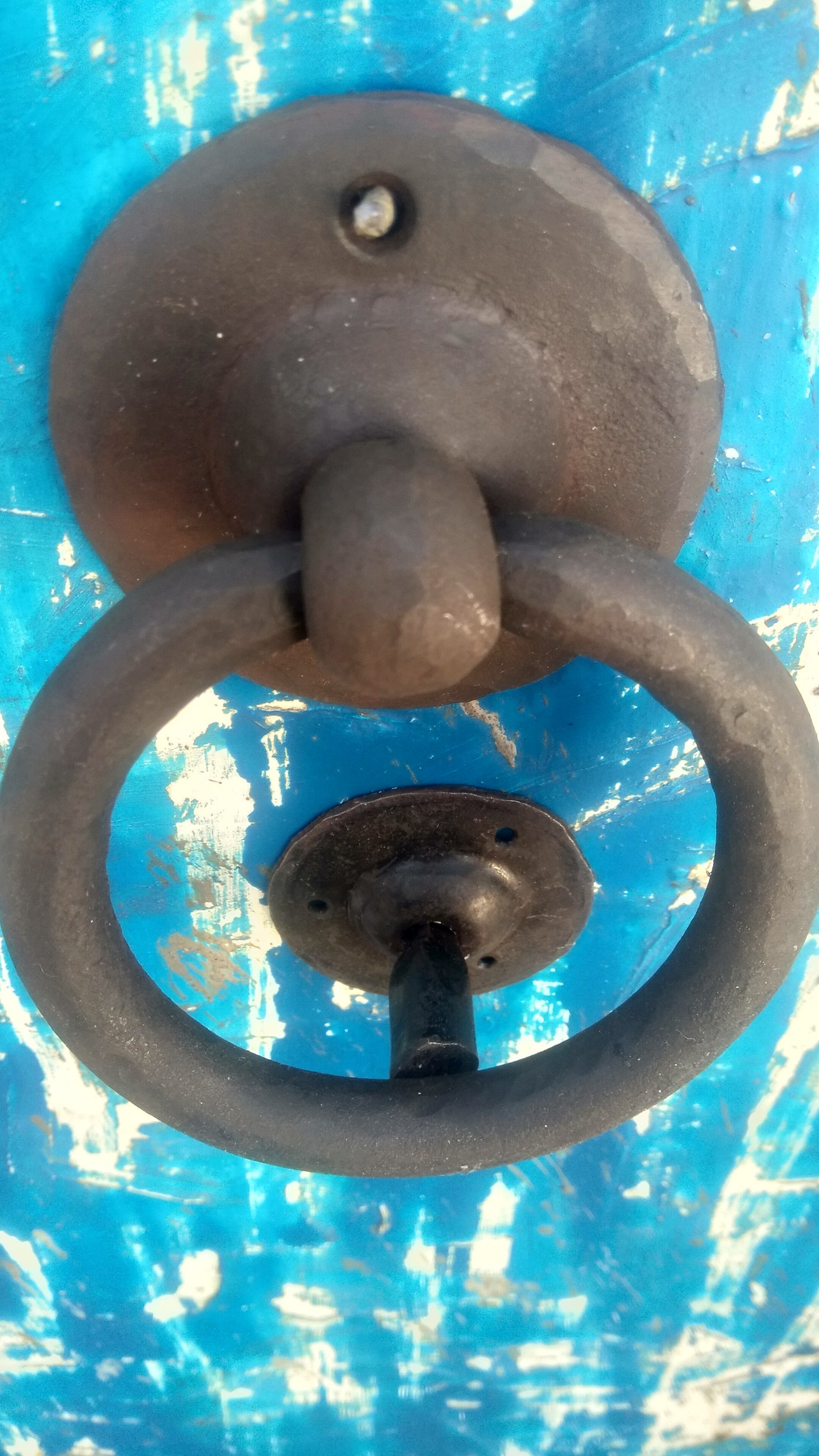 Hammer door knocker.Black Wrought Iron Door Knocker.Iron Etsy