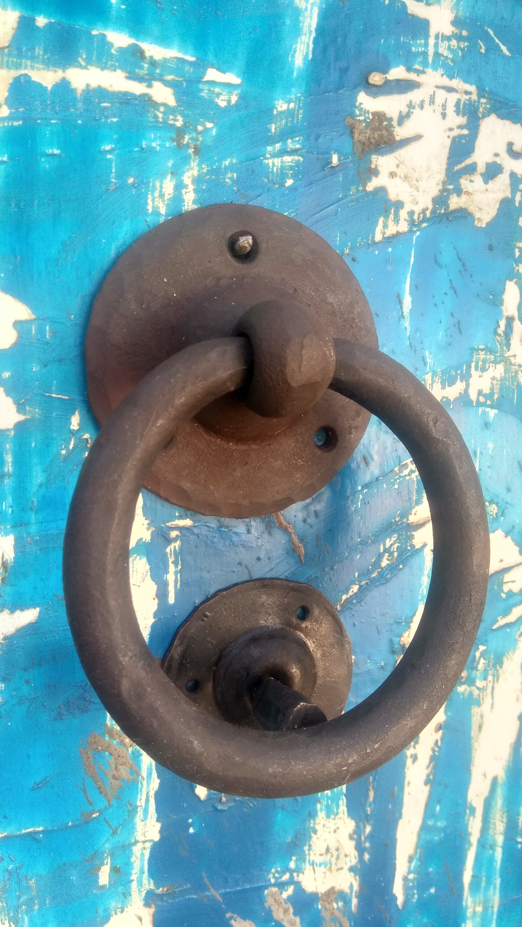 Hammer door knocker.Black Wrought Iron Door Knocker.Iron Etsy