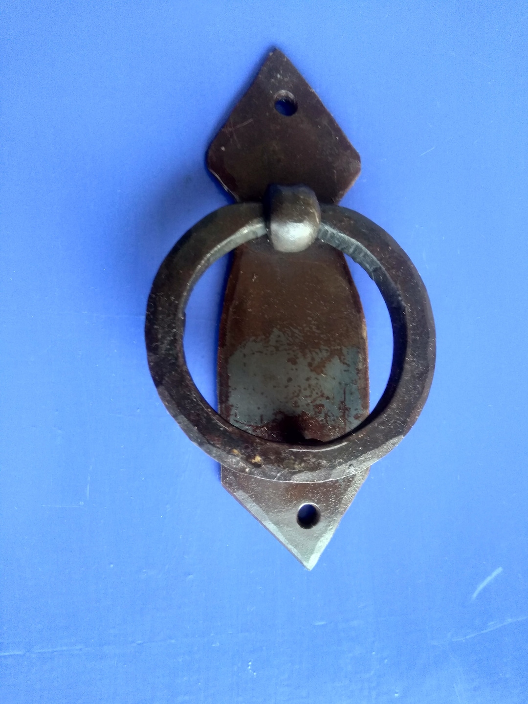 Black Authentic Iron Door Knocker for House Entry Door.handmade Strong