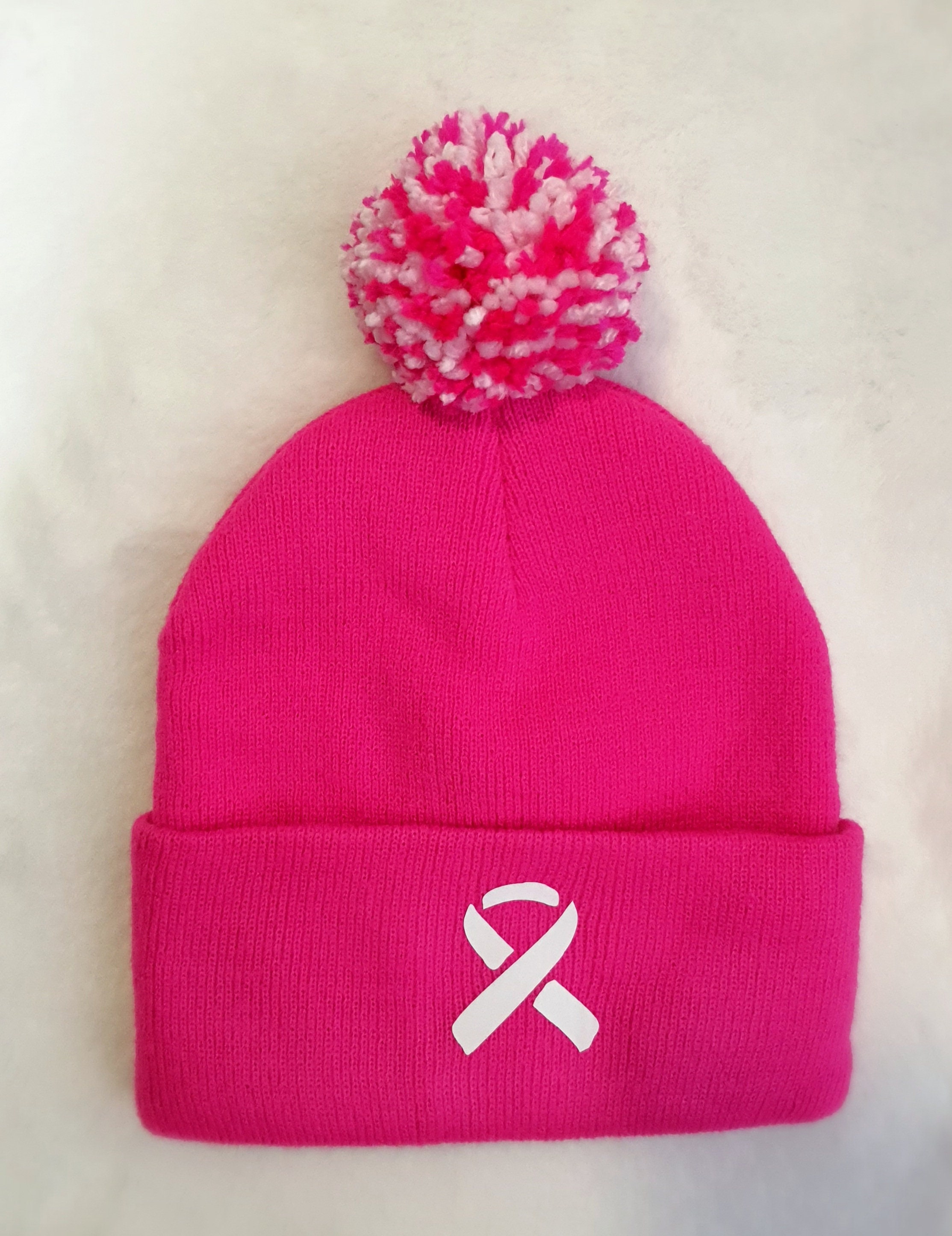 Hot Pink Breast Cancer Awareness Beanie 