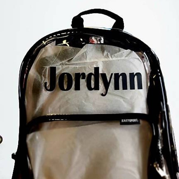 Personalized Clear Backpacks Etsy