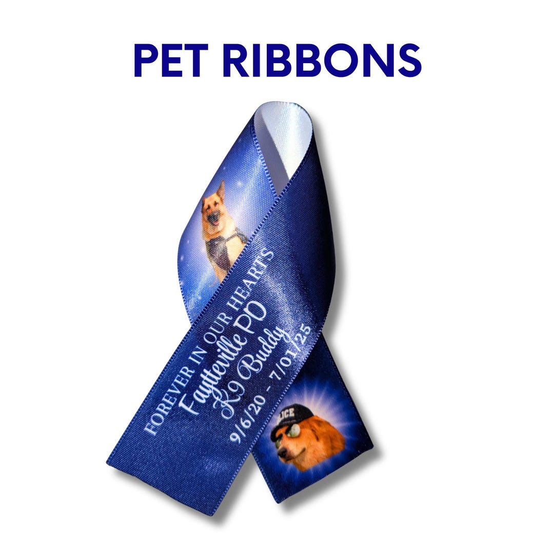 Sets of 10 to 85 LARGE Pet Dog Memorial Ribbon Keepsakes - Etsy