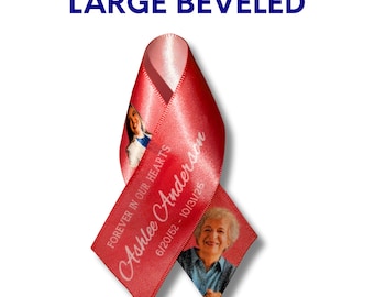 Sets of 10 to 75 LARGE Beveled Edge Any Color Ribbon Keepsakes
