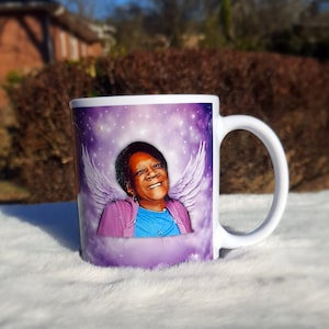 Personalized Photo Memorial Mug Birthday Gift, Mom&#39;s Mug, In Memory of Gift, Mug, Text Mug, Personalized Cup, Customized Mugs