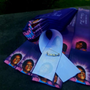 Blue Ribbon Memory Sets of 10 to 150 LARGE Memorial Ribbon Keepsakes for Loved Ones - Etsy