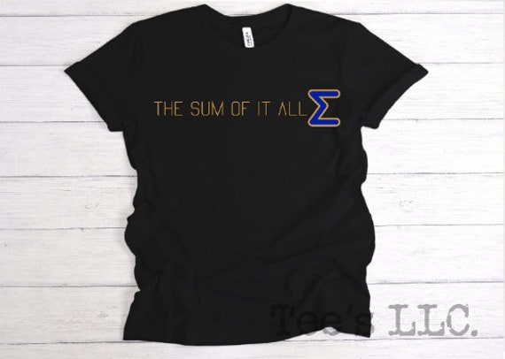 The Sum - Available in Tee, Crewneck, Hoodie, Tank, Long Sleeve